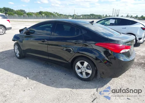 2013 Hyundai Elantra Gls z USA, uszkodzony, nr VIN 5NPDH4AE7DH314023